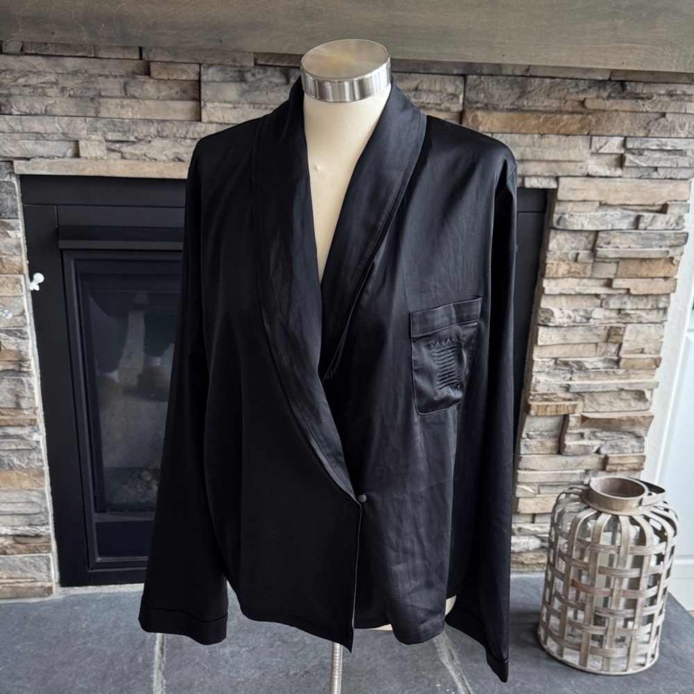Savage X Fenty Satin Black Blazer - Picture 5 of 14